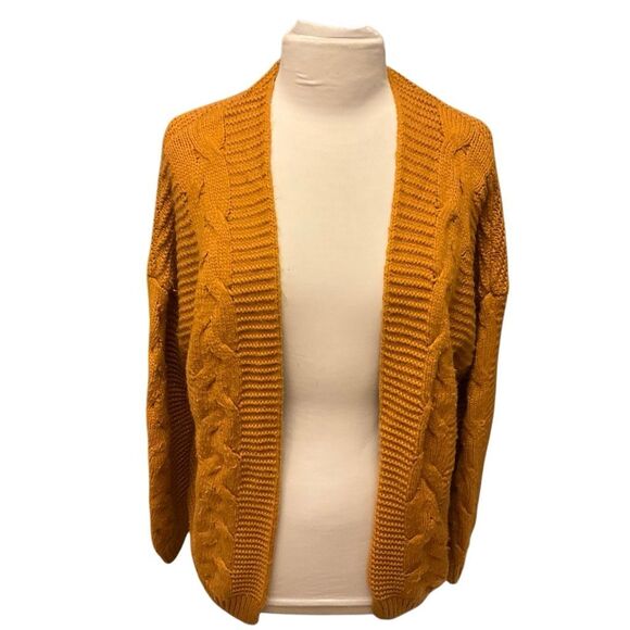 Y2k Vintage Open Oversize Cardigan Art teacher light academia grunge L - Picture 2 of 10